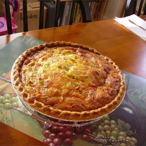 Broccoli and Cheddar Quiche