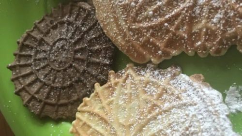 Vanilla & Chocolate Pizzelles