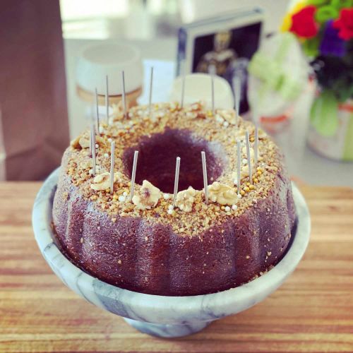 Rum Cranberry Applesauce Bundt Cake