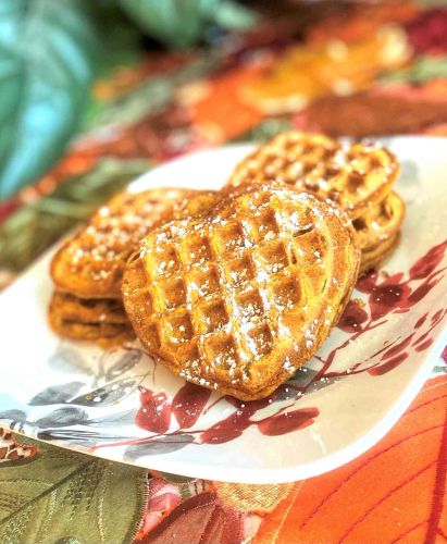 Vegan Pumpkin Waffles