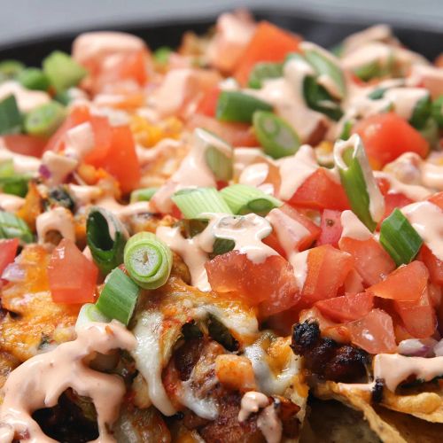 Korean-Style Pork Belly Nachos