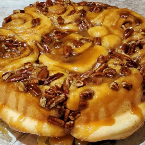 Salted Caramel Pecan Sticky Buns