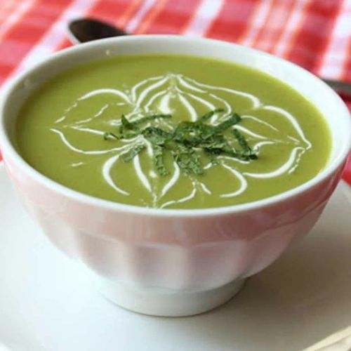 Chilled Sugar Snap Pea Soup