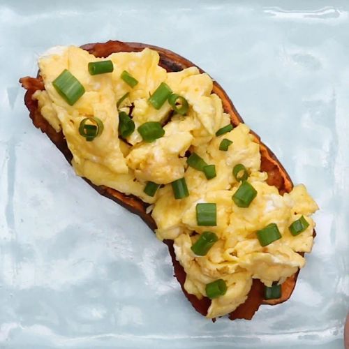 Bacon & Eggs Sweet Potato Toast