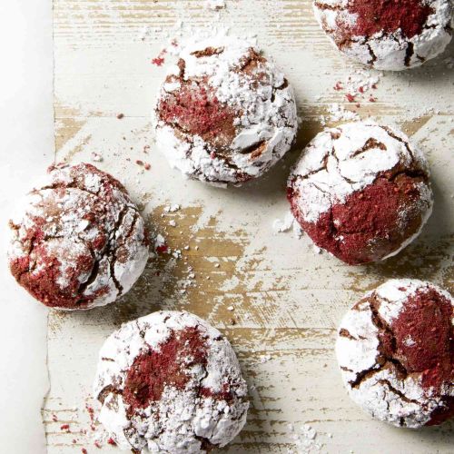 Raspberry-Chocolate Crinkles