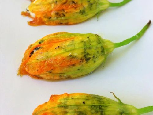 Roasted Stuffed Squash Blossoms