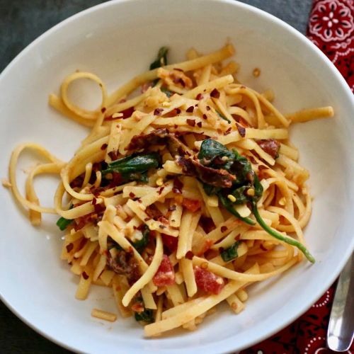 Creamy Sun-Dried Tomato Fettuccine