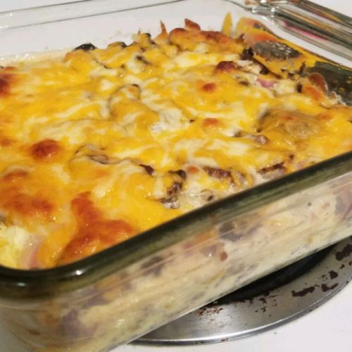 Low-Carb Bacon Cheeseburger Casserole