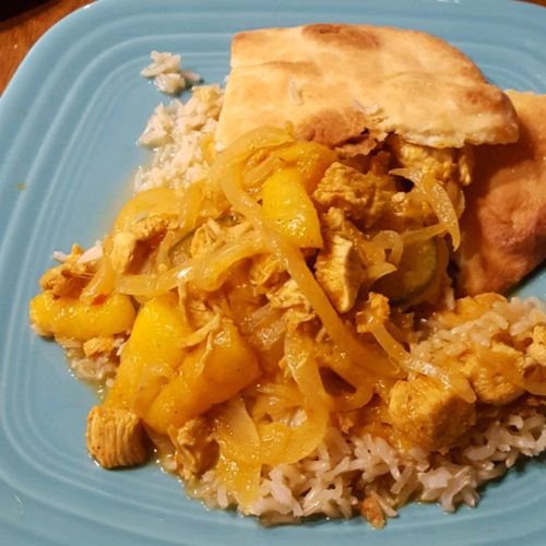 Spicy Indian Chicken and Mango Curry