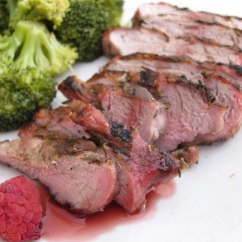 Pork Chops with Raspberry Sauce