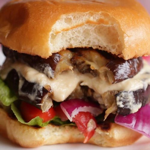 Eggplant & Hummus Burger