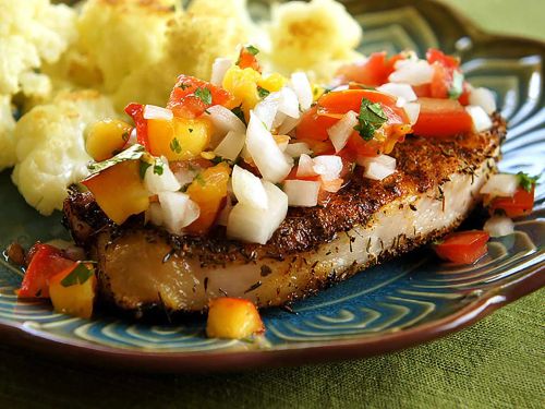 Grilled Pork Chops with Fresh Nectarine Salsa