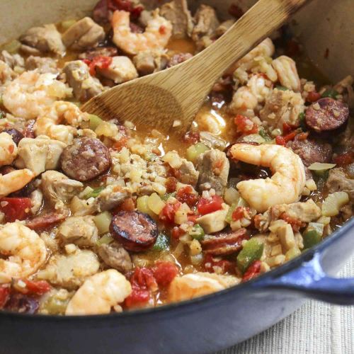 One-Pot Keto Jambalaya with Cauliflower Rice