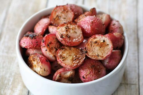 Garlic-Roasted Radishes