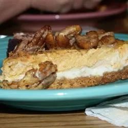 Brooke's Layered Pumpkin-Pecan Cheesecake