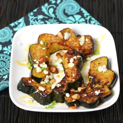 Roasted Honey Cinnamon Acorn Squash