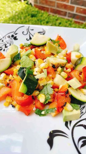 Roasted Corn and Vegetable Salad