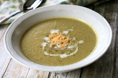 Cream of Thyme Asparagus Soup