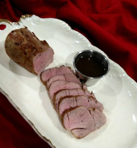 Pork Tenderloin with Apple Cider Au Jus