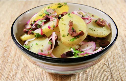 Warm Potato Salad with Olives