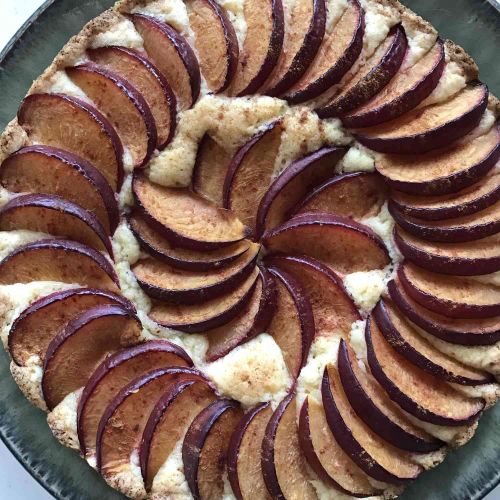 Plum Cakey Tart