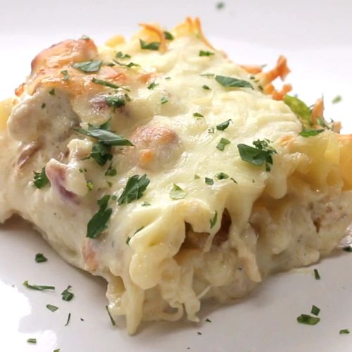 Chicken Bacon Alfredo Roll Ups