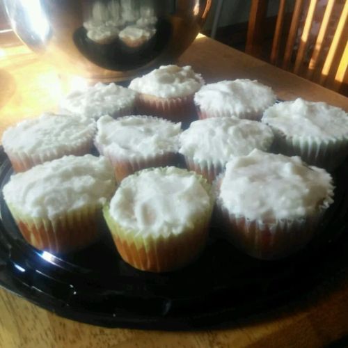 Pineapple Cupcakes with Buttercream Frosting