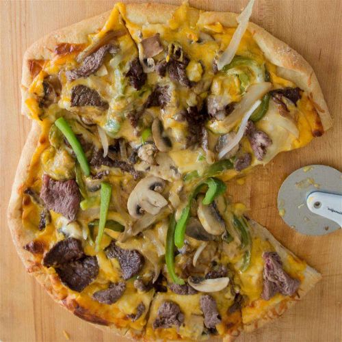 Easy Philly Cheese Steak Pizza