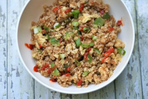 Healthy Asian-Inspired Quinoa and Egg Breakfast