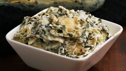 Spinach Artichoke Ravioli Bake