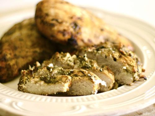 Grilled Pesto-Marinated Chicken