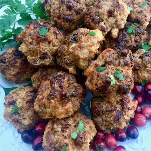 Spicy Cranberry Sausage Balls