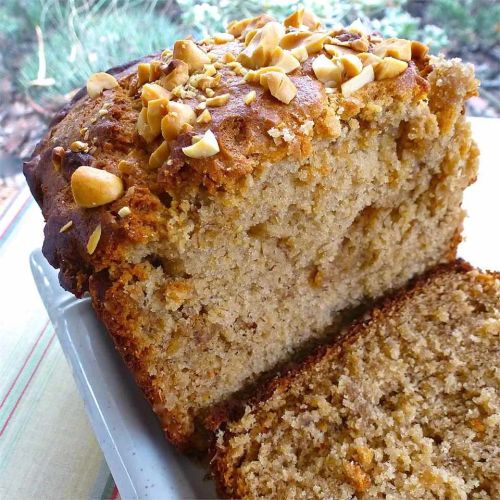 Simple Peanut Butter Banana Bread