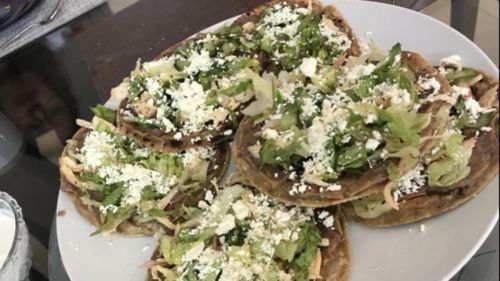 Mexican Tostadas De Pollo