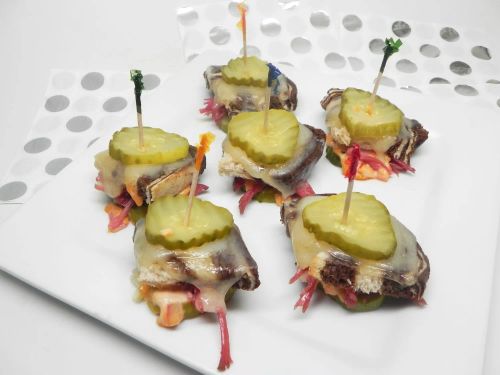 Reuben Pickle Sliders