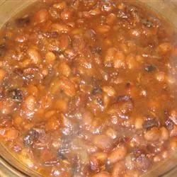 Maple and Ginger Baked Beans