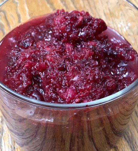 Kindertime Cranberry Relish