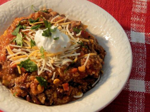 Ground Turkey Enchilada Stew with Quinoa